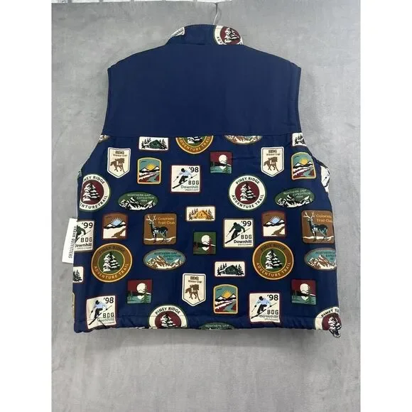 Urban Outfitters BDG Blocked Mock Neck Vest Size Xlarge Printed Mens